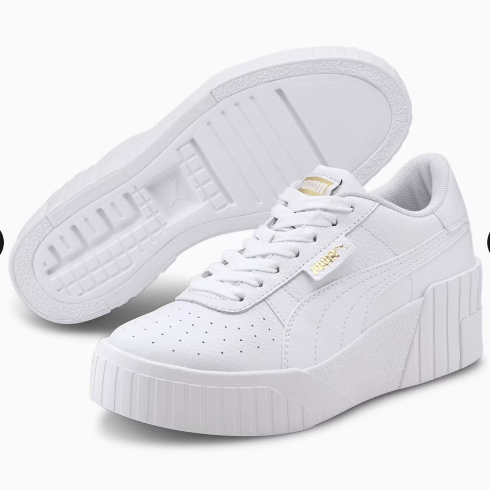 NWOT Puma Cali Wedge Womens Size 11 White Athletic Casual Shoes Sneakers
